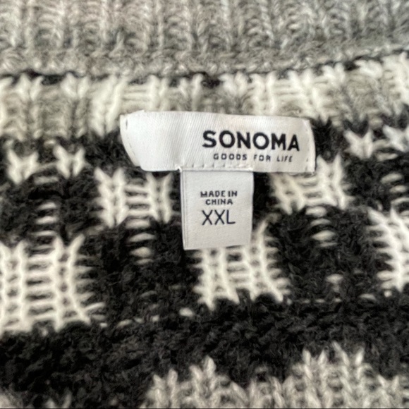 Sonoma Gray & Black Sweater XXL - Picture 3 of 4